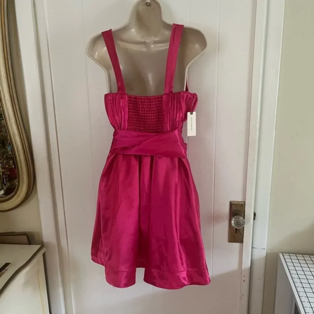 NWT | Maeve Bow-Tie Satin Mini Dress!! - Picture 9 of 11